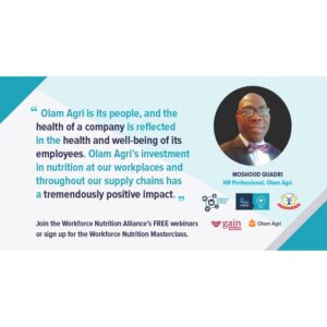 “There has been a gradual positive cultural shift toward proper nutrition at our worksites”  