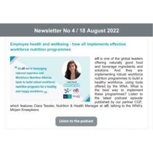 Workforce Nutrition Newsletter No.4