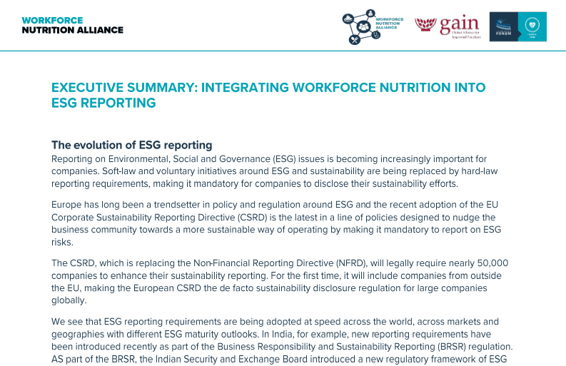 Workforce Nutrition Alliance Logo