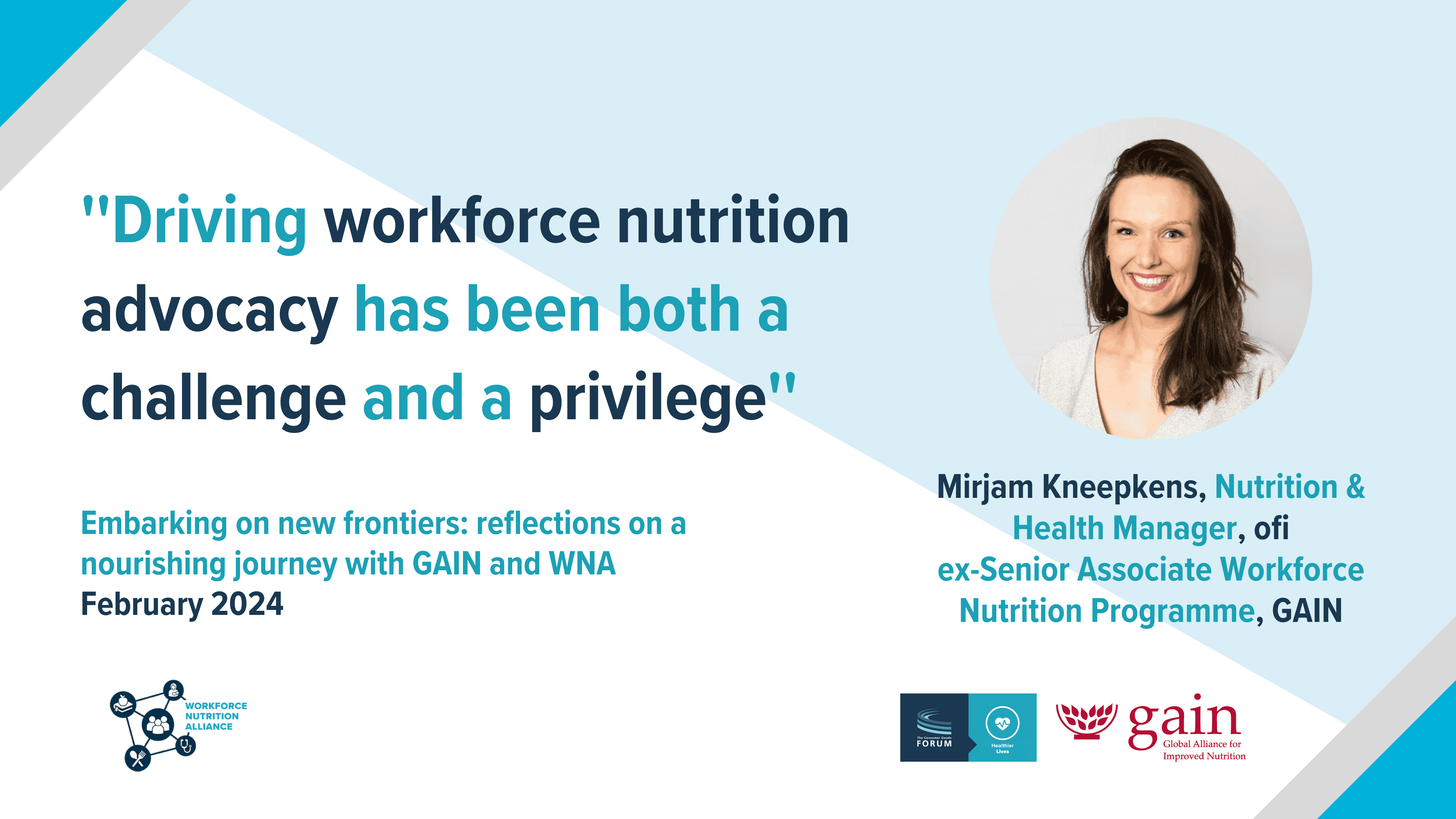 Workforce Nutrition Advocacy