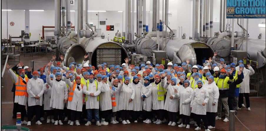 Quorn Foods team supporting workforce nutrition initiatives in manufacturing.