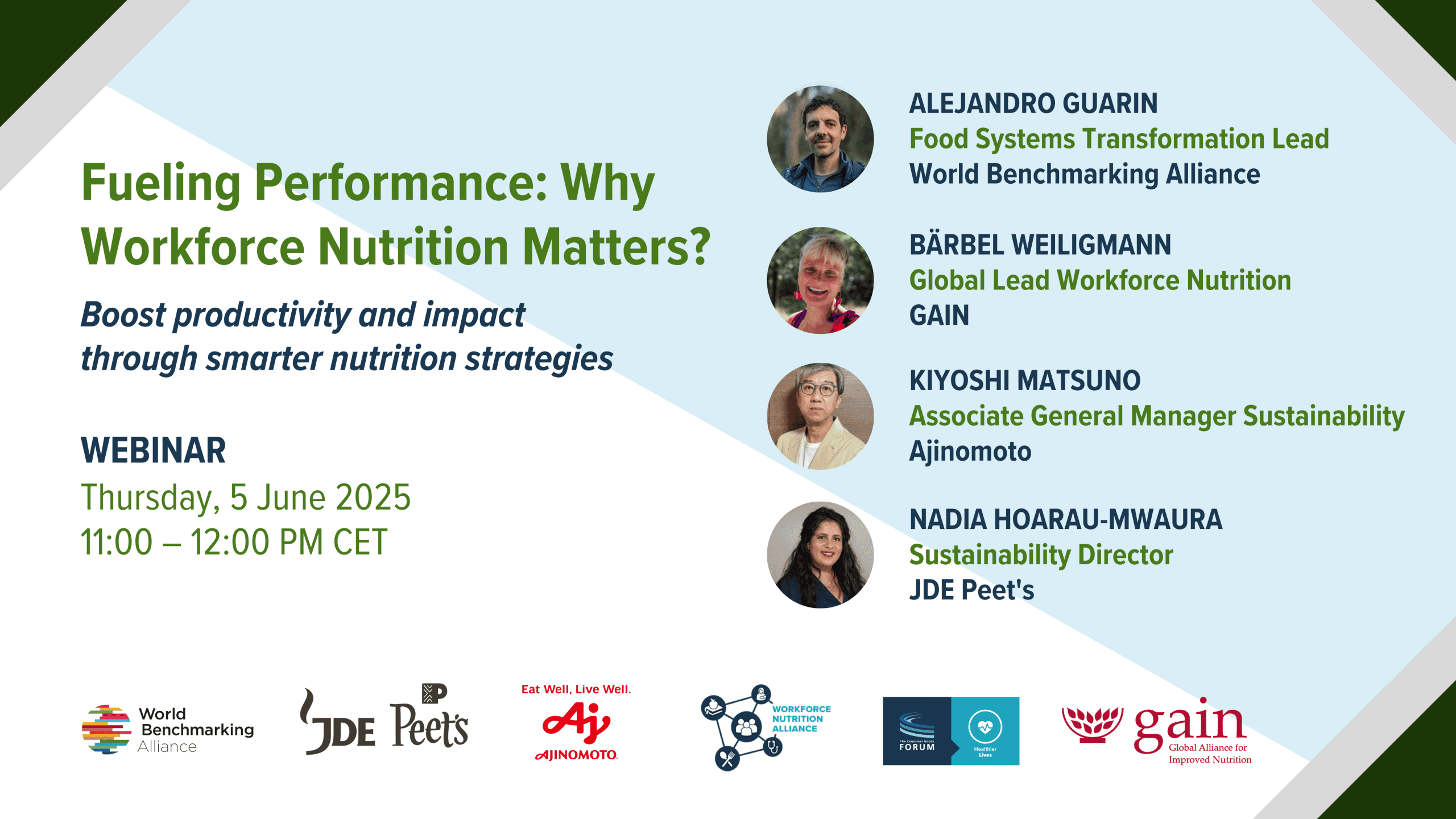 Enhancing workforce productivity through nutrition strategies.